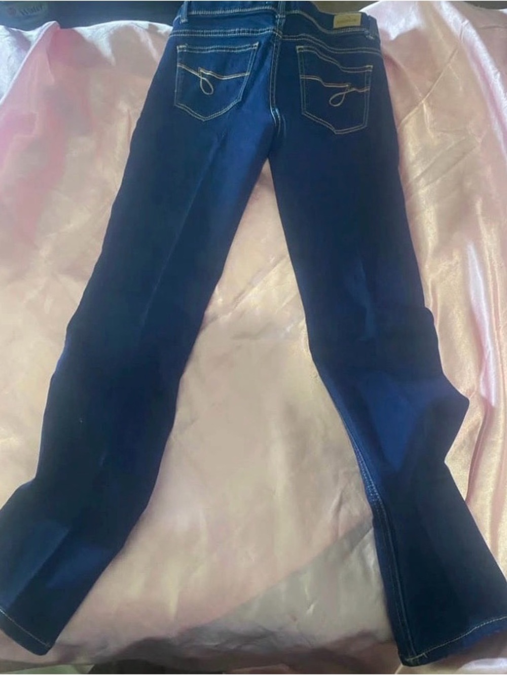 Dark Blue Women's Straight-Leg Jeans